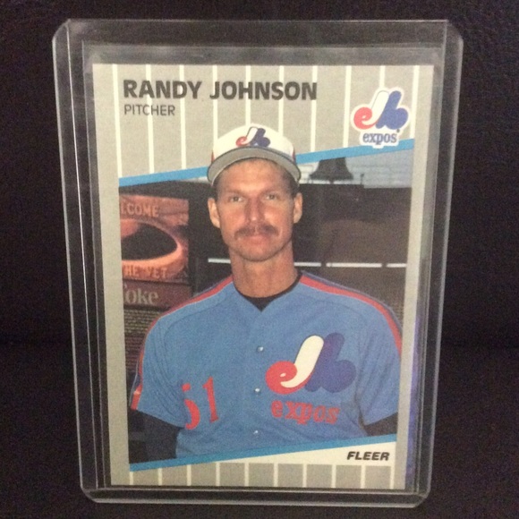 1989 Fleer Randy Johnson Rookie Card #381 - Picture 1 of 2